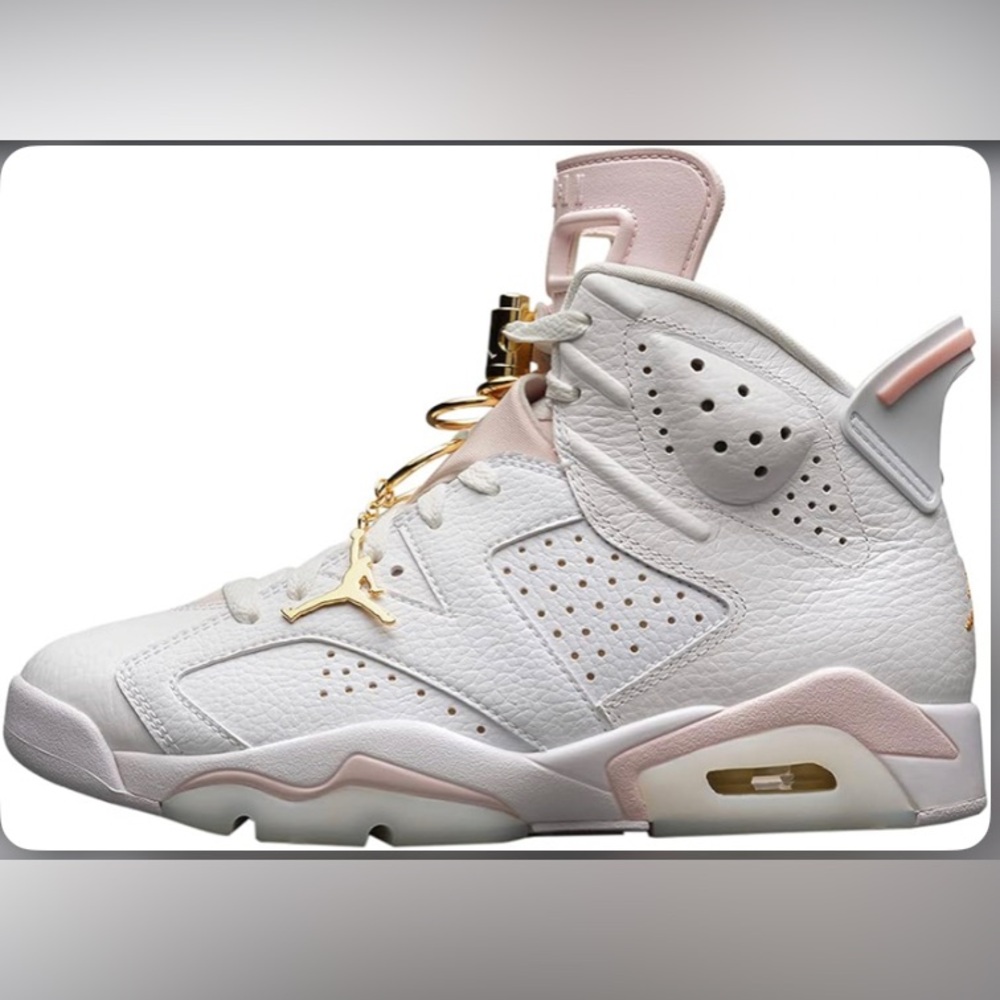 womens air jordan 6 retro metallic gold